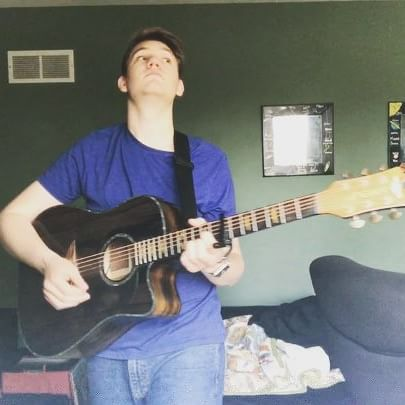 Evan's acoustic guitar